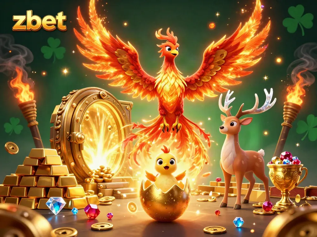 Engage with thrilling zbet experiences as a phoenix rises, gem-rich treasures surround dynamic gameplay.