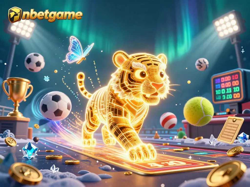 Experience thrilling action with nbetgame in a vibrant digital casino landscape filled with sports and gaming elements.