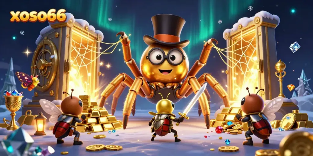Experience thrilling gameplay with xoso66 while navigating a lively casino scene with engaging characters.